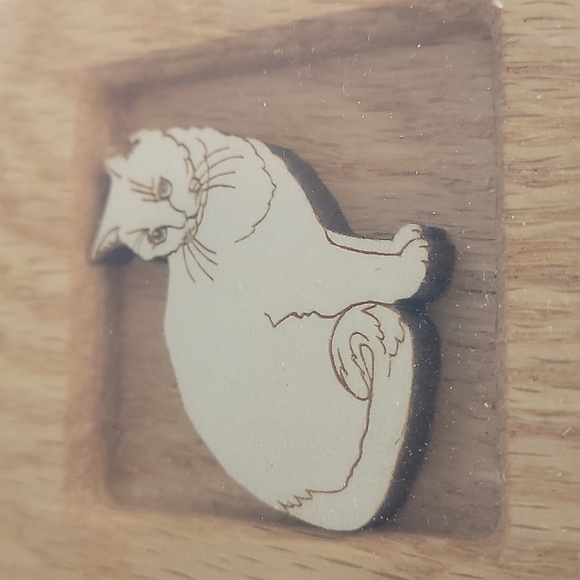 New wooden Tic Tac Toe CAT DOG lover game - Picture 4 of 7